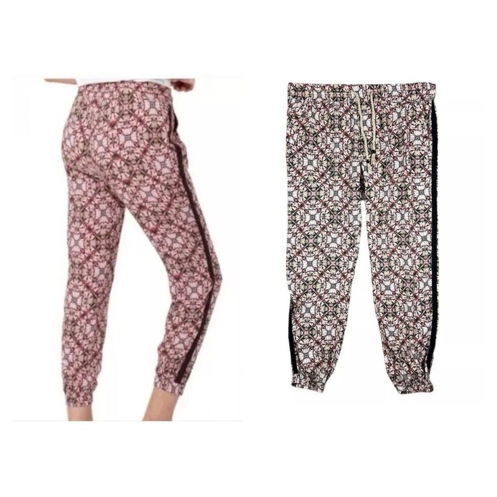 Liverpool Women's Abstract Print Stripe Jogger Style Rayon Pants Size 14/32